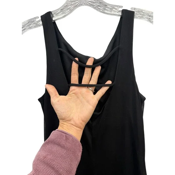 I.N. San Francisco Y2K Black Floral Fairycore Indie Midi Dress Elegant S - Picture 3 of 6